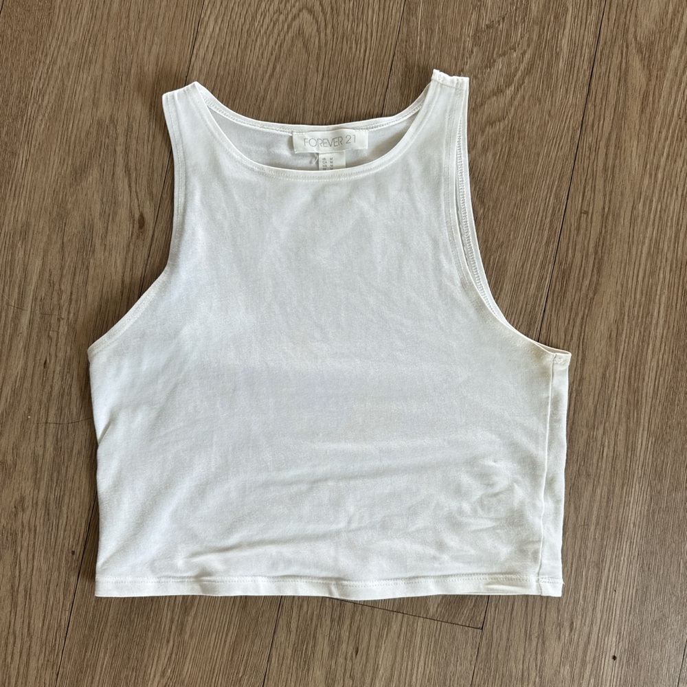 Forever 21 Classic White Tank Top